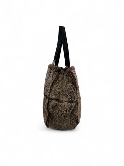 Chanel fur rabbit tote