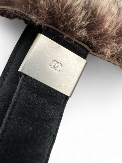 Chanel fur rabbit tote