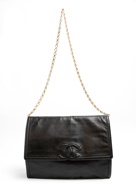 Chanel Vintage Lambskin Clutch Bag