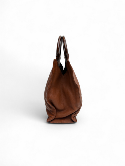 Chanel Wooden Handle Calfskin