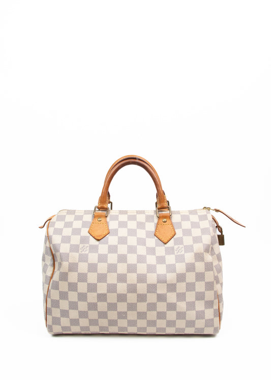 LV Speedy 30 Damier Azur
