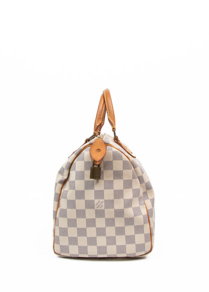LV Speedy 30 Damier Azur