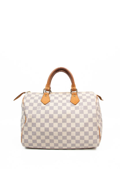 LV Speedy 30 Damier Azur