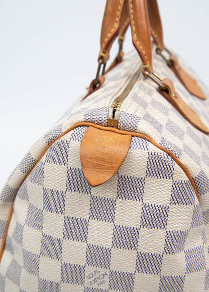 LV Speedy 30 Damier Azur