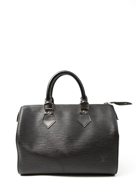 Louis Vuitton Speedy 25 Epi Black