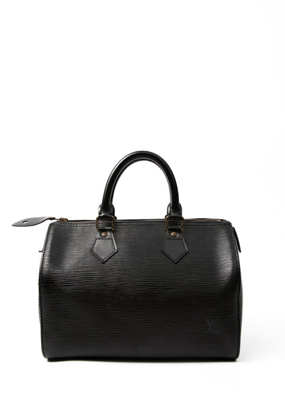 Louis Vuitton Speedy 25 Epi Black