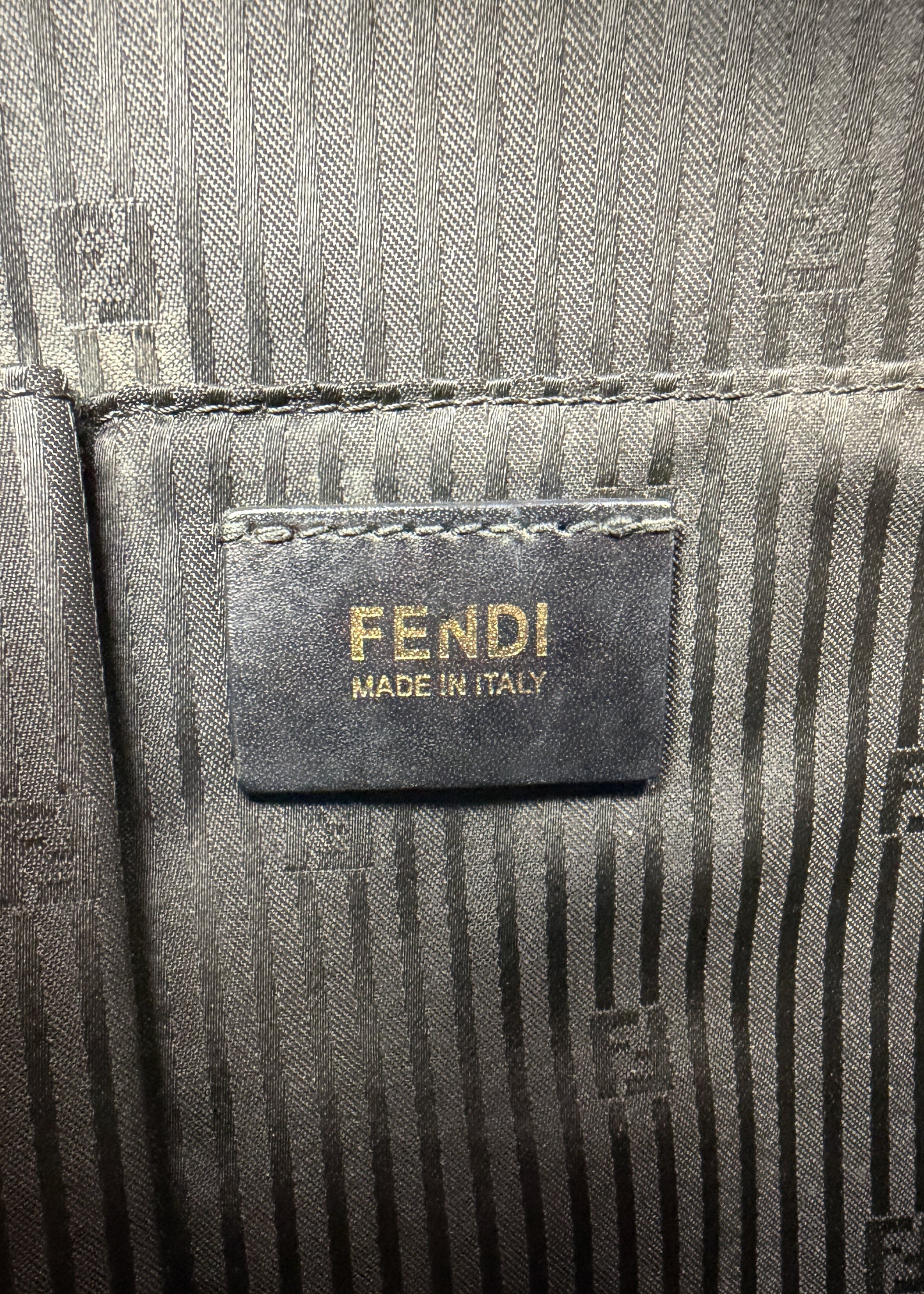 Fendi Black Leather 2Jours Two Way
