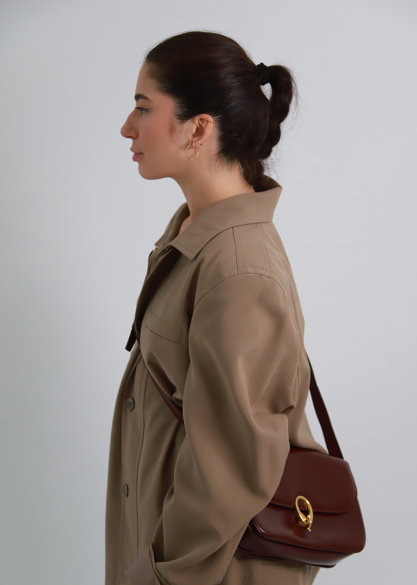 Celine Shoulder Bag Bordo