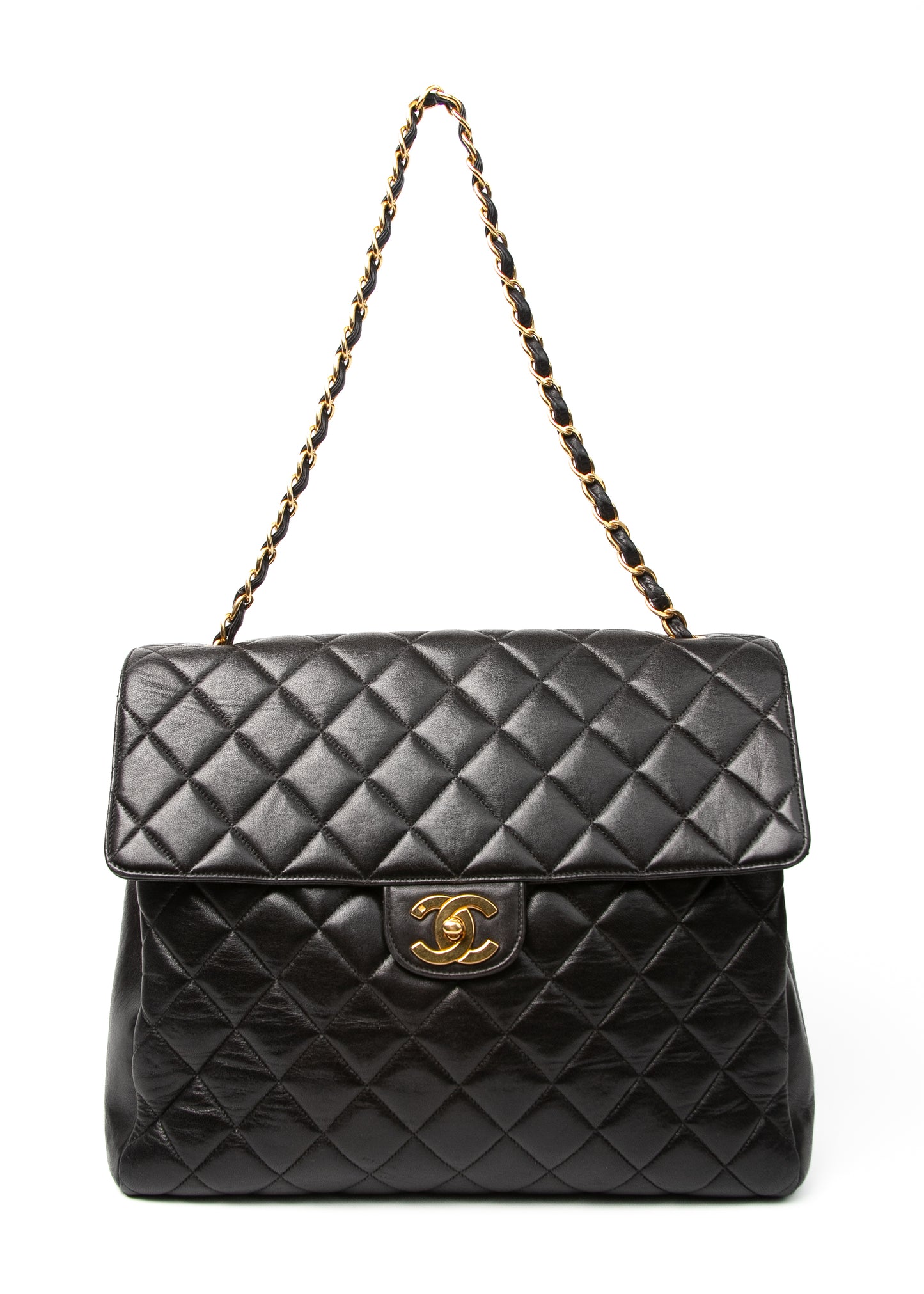 Chanel Vintage XL Lamb Single Chain 24K