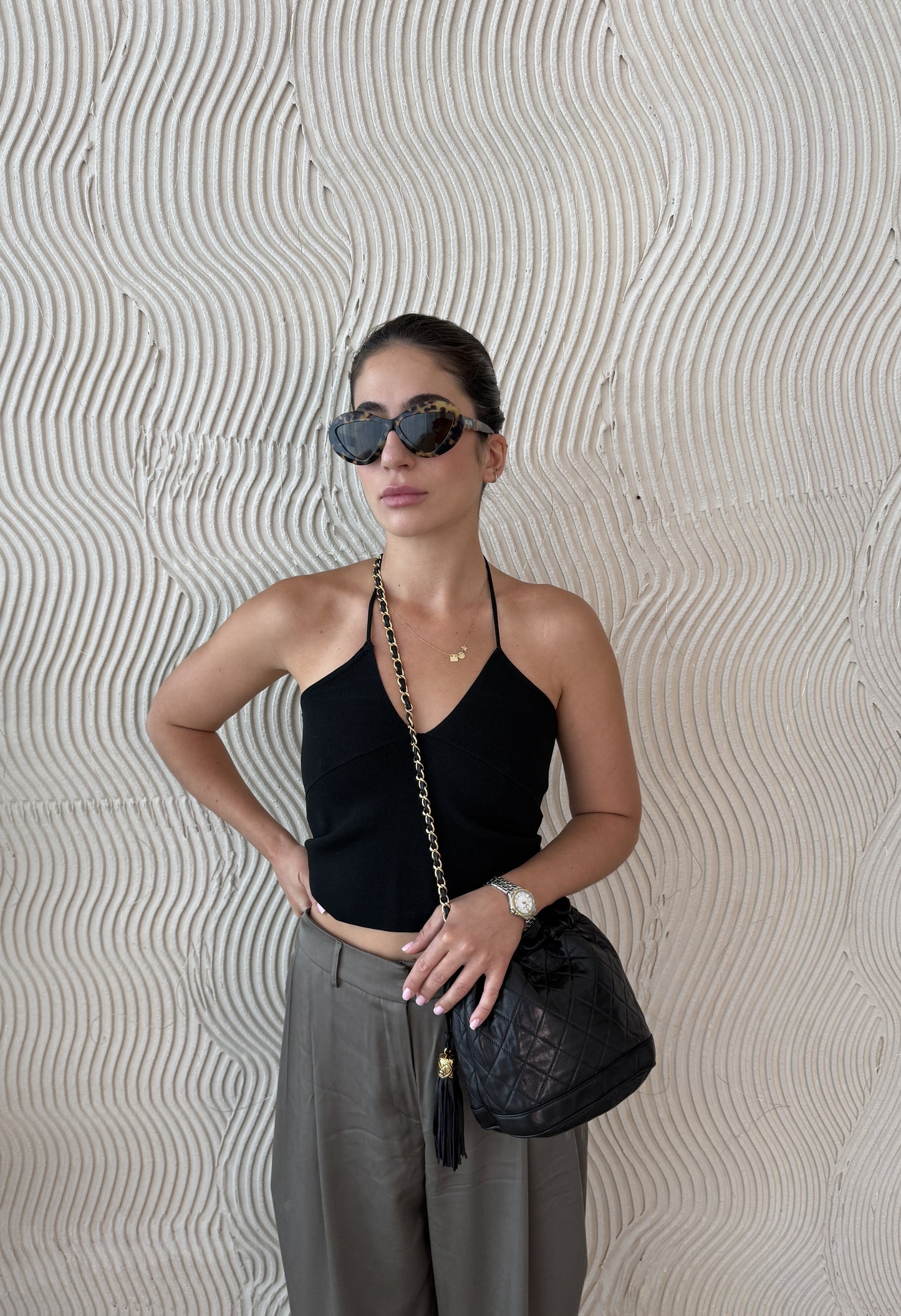 Chanel Quilted Bucket