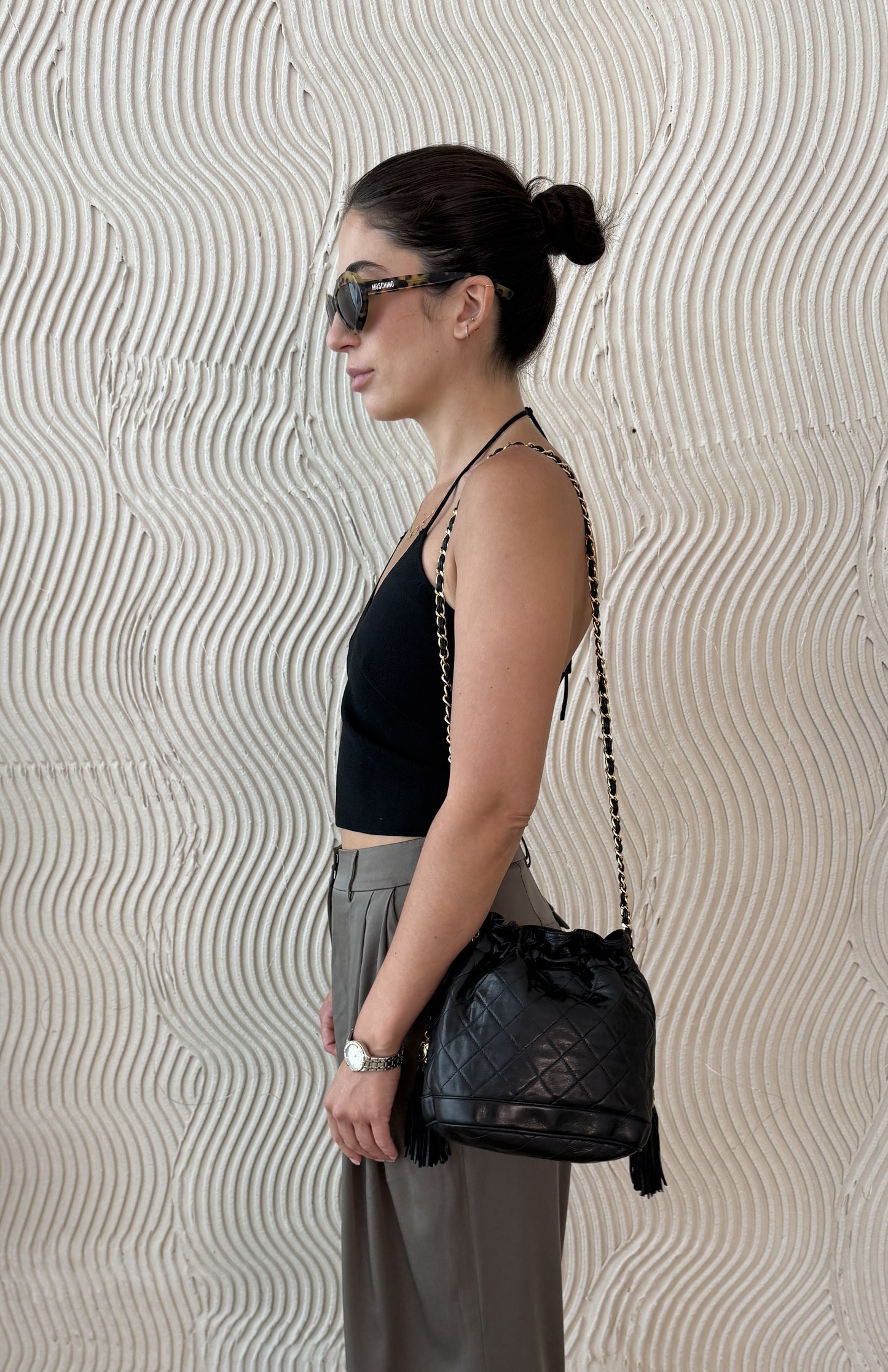 Chanel Quilted Bucket