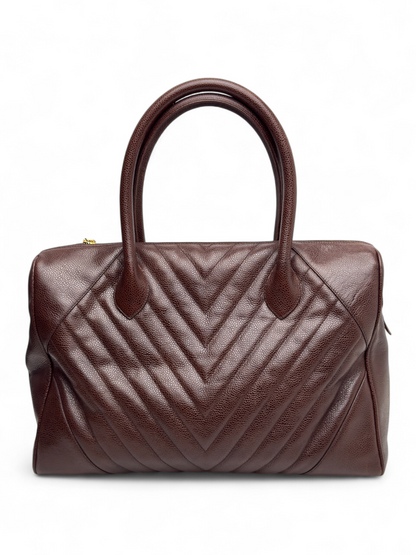 Chanel Caviarskin bowling