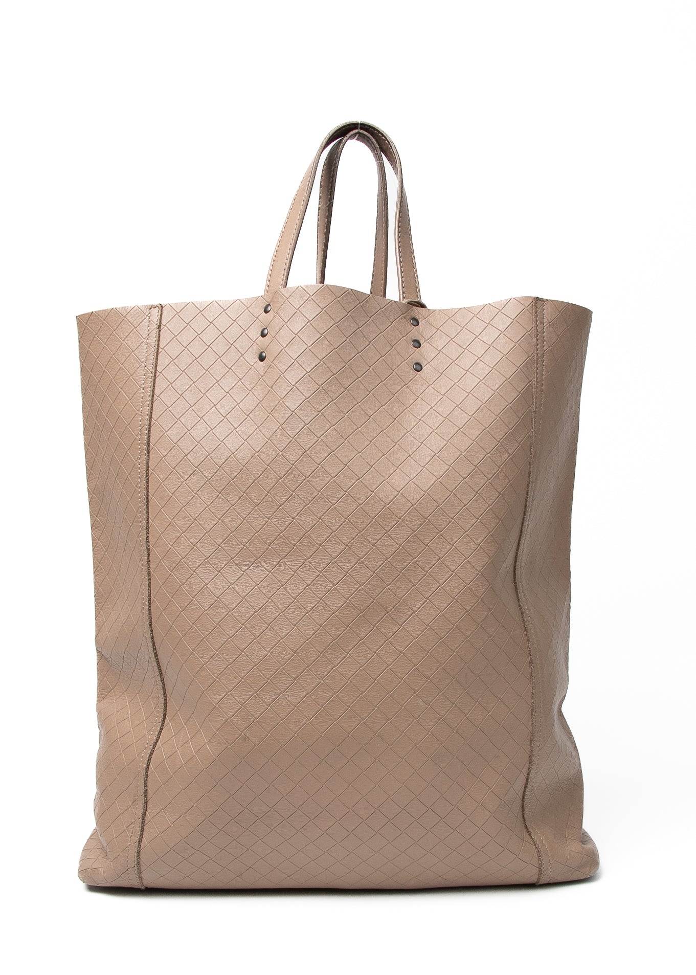 Bottega Veneta Beige Lambskin Shopper