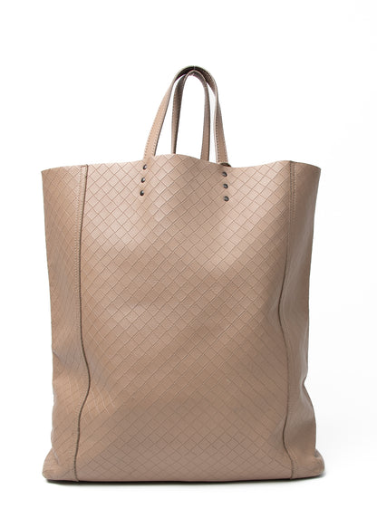 Bottega Veneta Beige Lambskin Shopper
