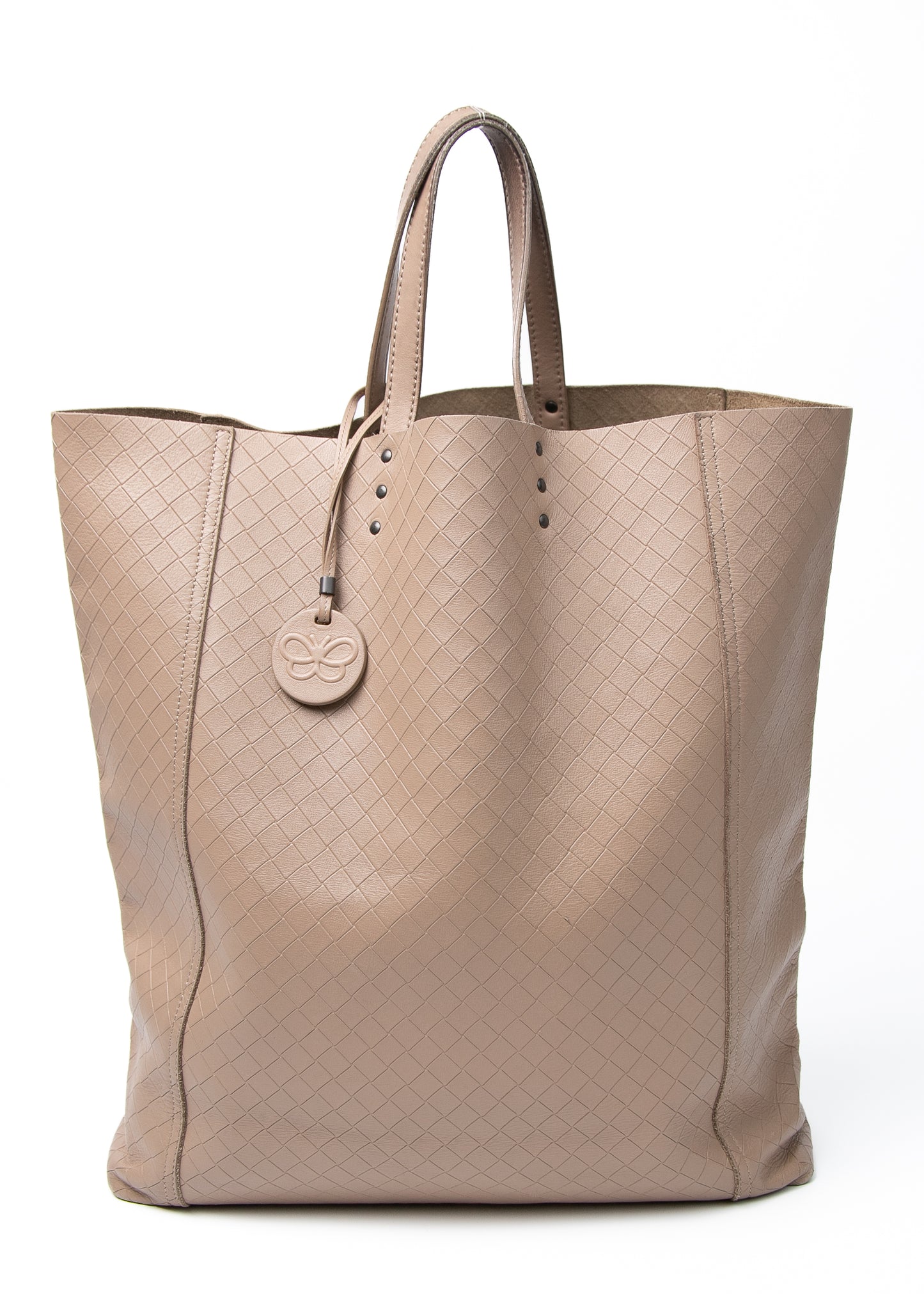 Bottega Veneta Beige Lambskin Shopper
