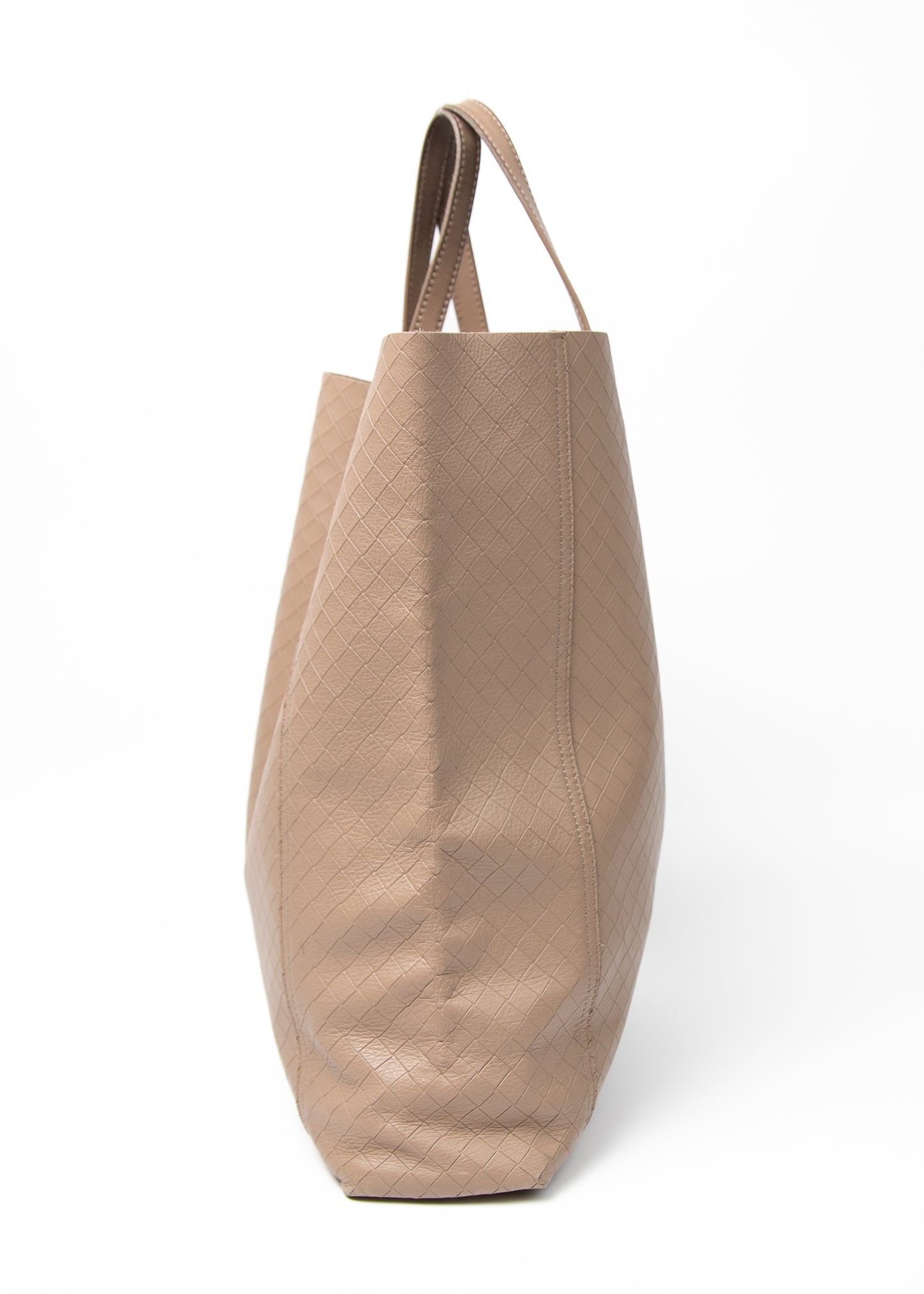 Bottega Veneta Beige Lambskin Shopper