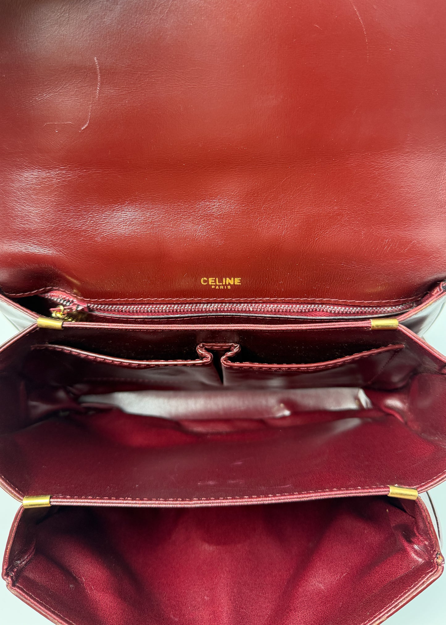 Celine Shoulder Bag Bordo