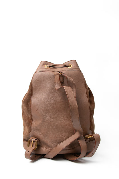 Gucci Suede Bamboo Backpack