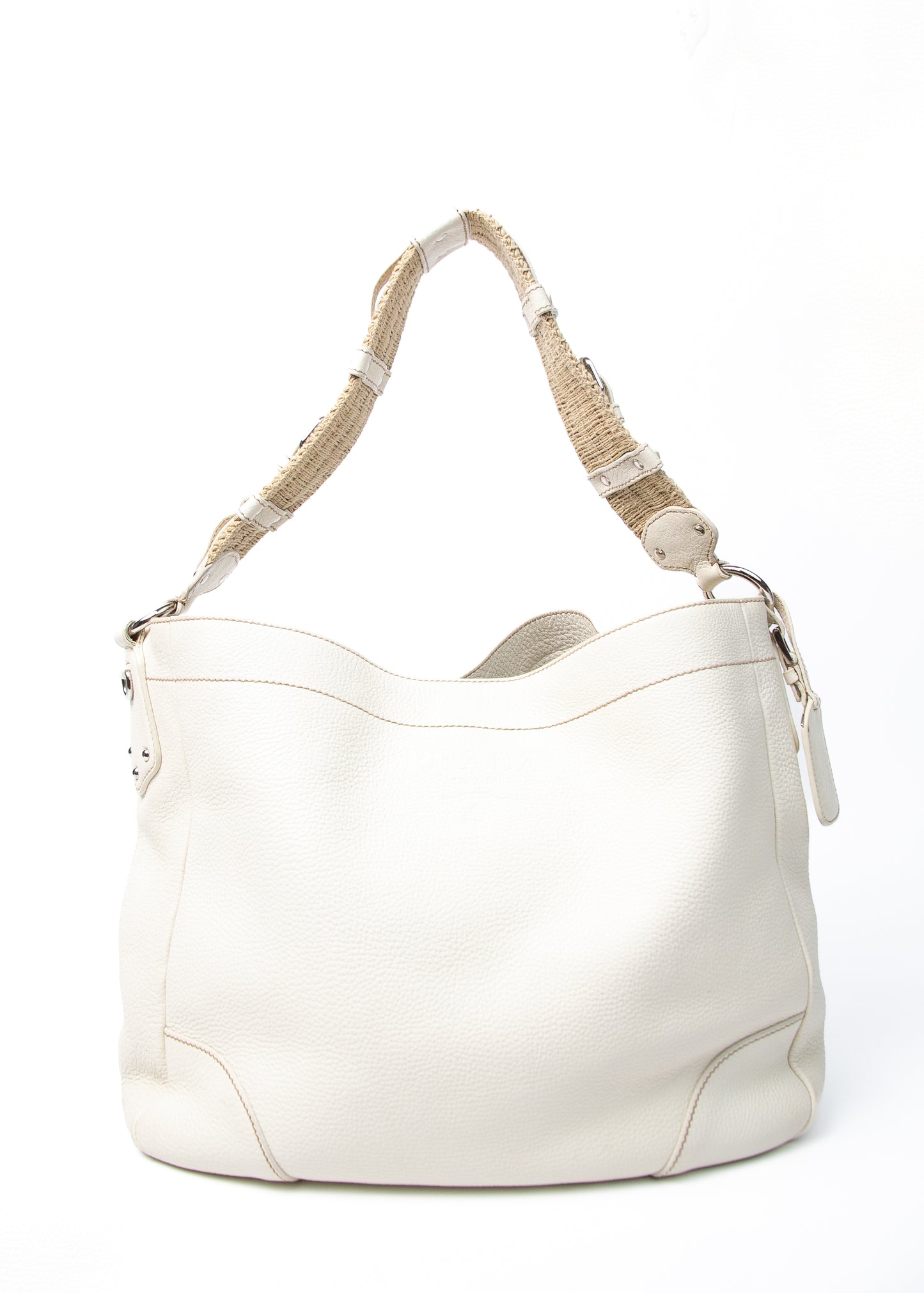 Prada Vitello Daino White