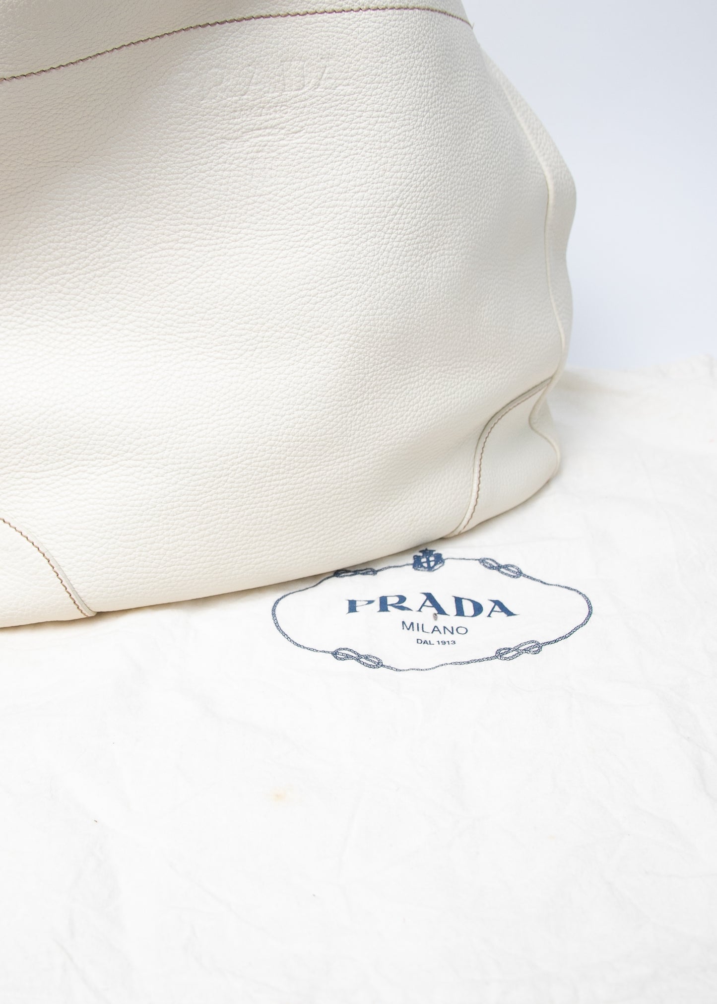 Prada Vitello Daino White