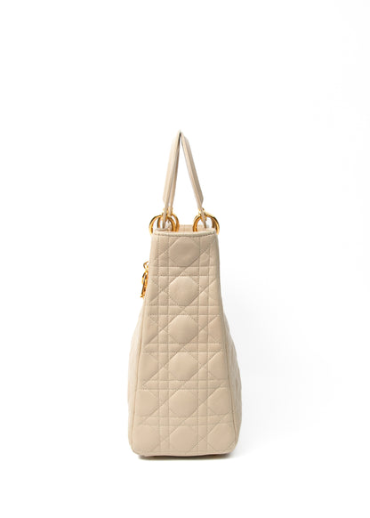 Lady Dior Large Beige