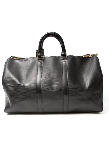 Louis Vuitton Keepal Epi Black 50