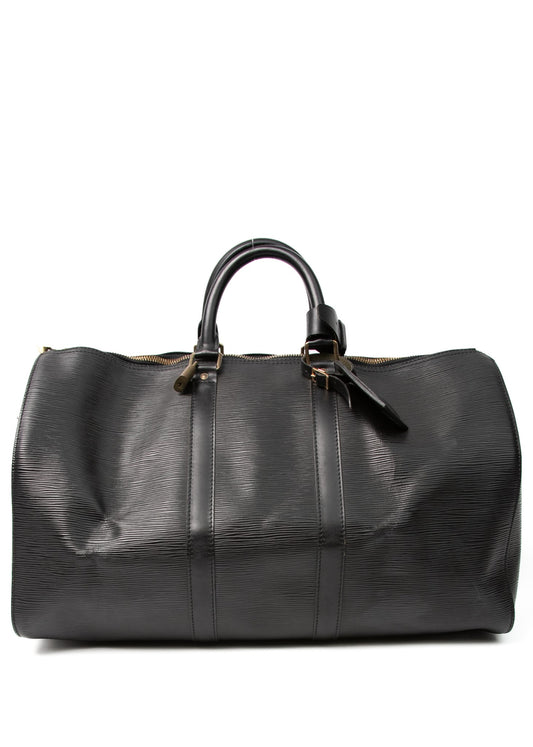 Louis Vuitton Keepal Epi Black 50
