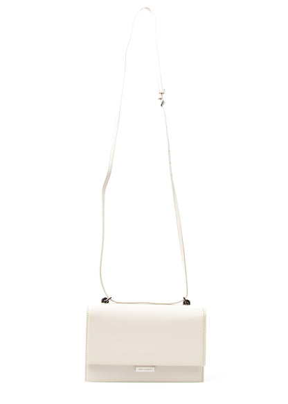 YSL Babylone White Leather Crossbody