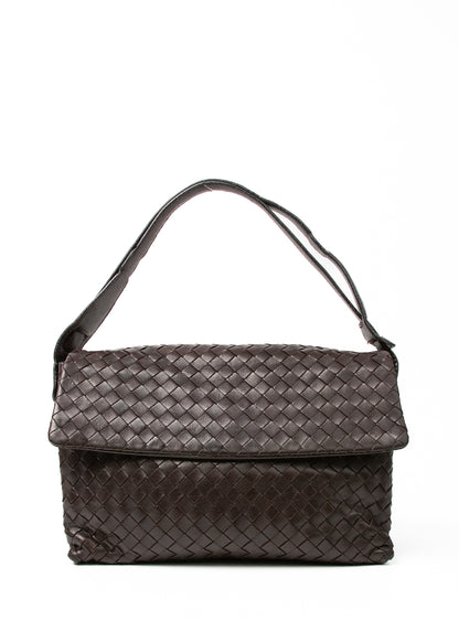 Bottega Veneta Intrecciato Shoulder Brown
