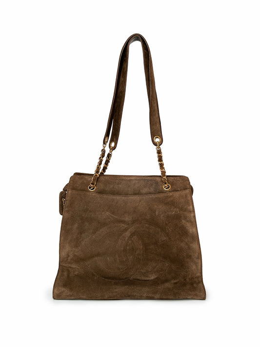 Chanel Suede Tote Bag