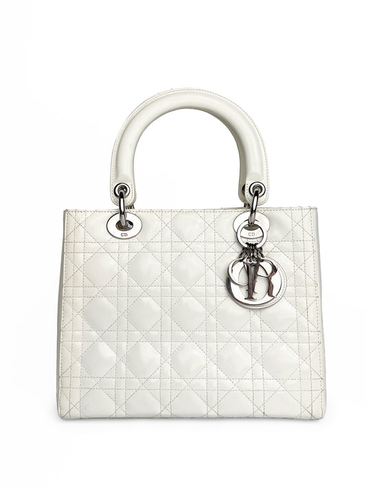 Lady Dior Medium Patent Leather