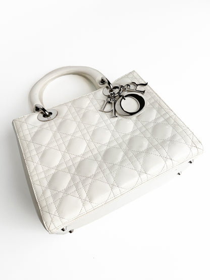 Lady Dior Medium Patent Leather