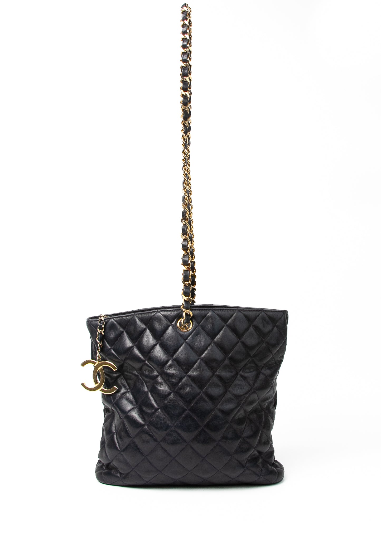 Chanel CC Single Chain Navy