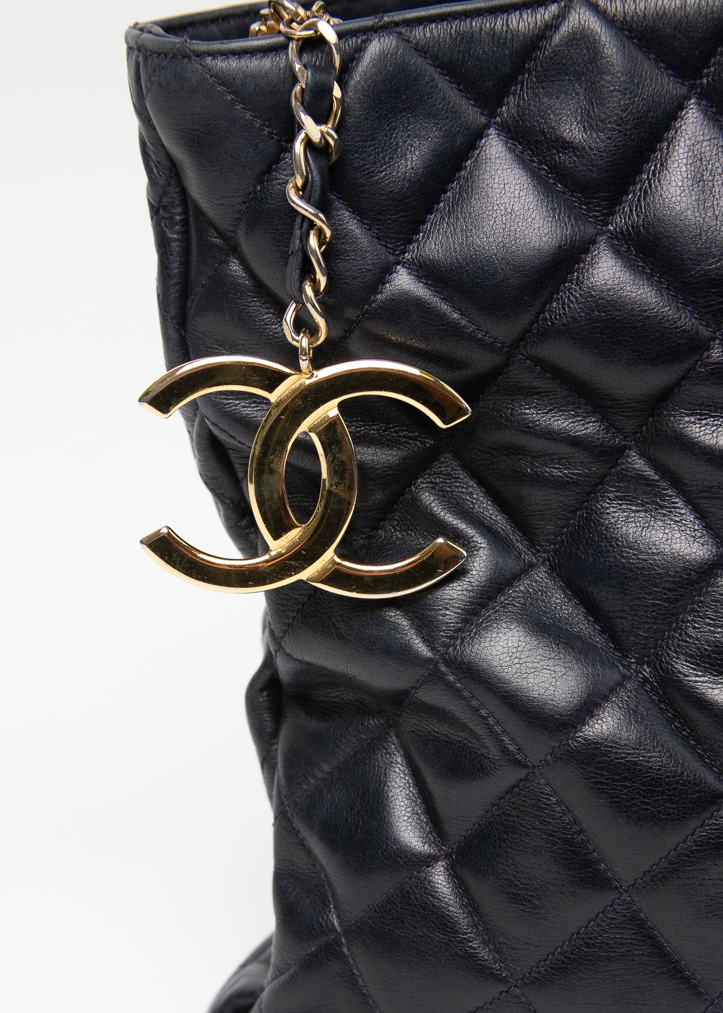 Chanel CC Single Chain Navy