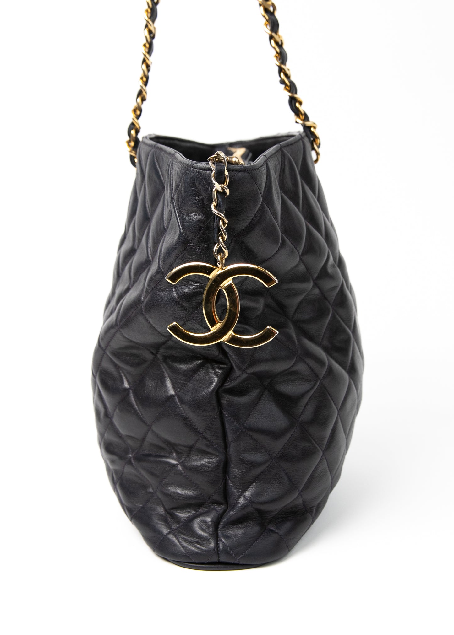 Chanel CC Single Chain Navy
