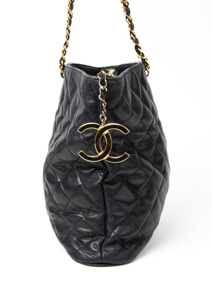 Chanel CC Single Chain Navy