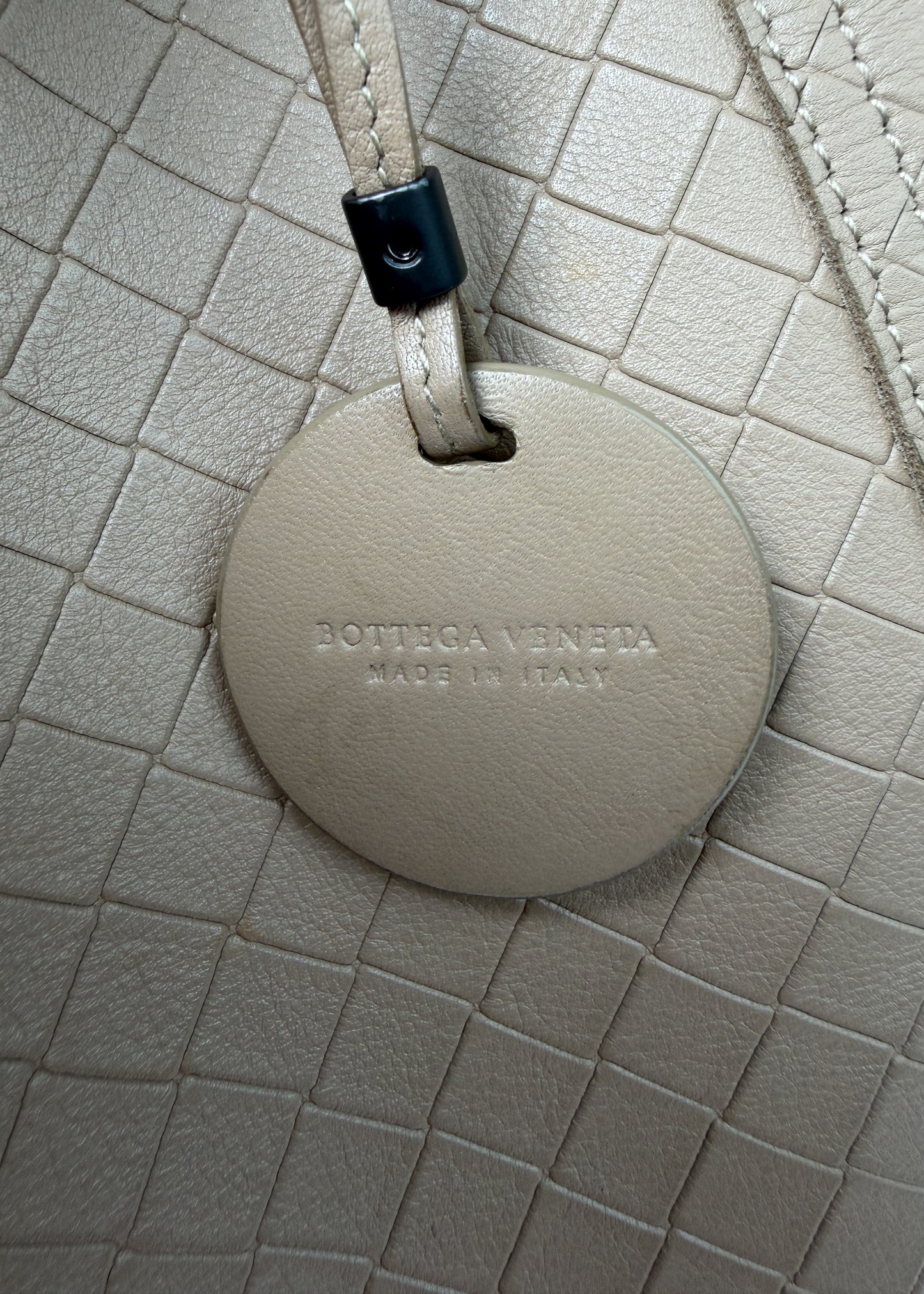 Bottega Veneta Beige Lambskin Shopper