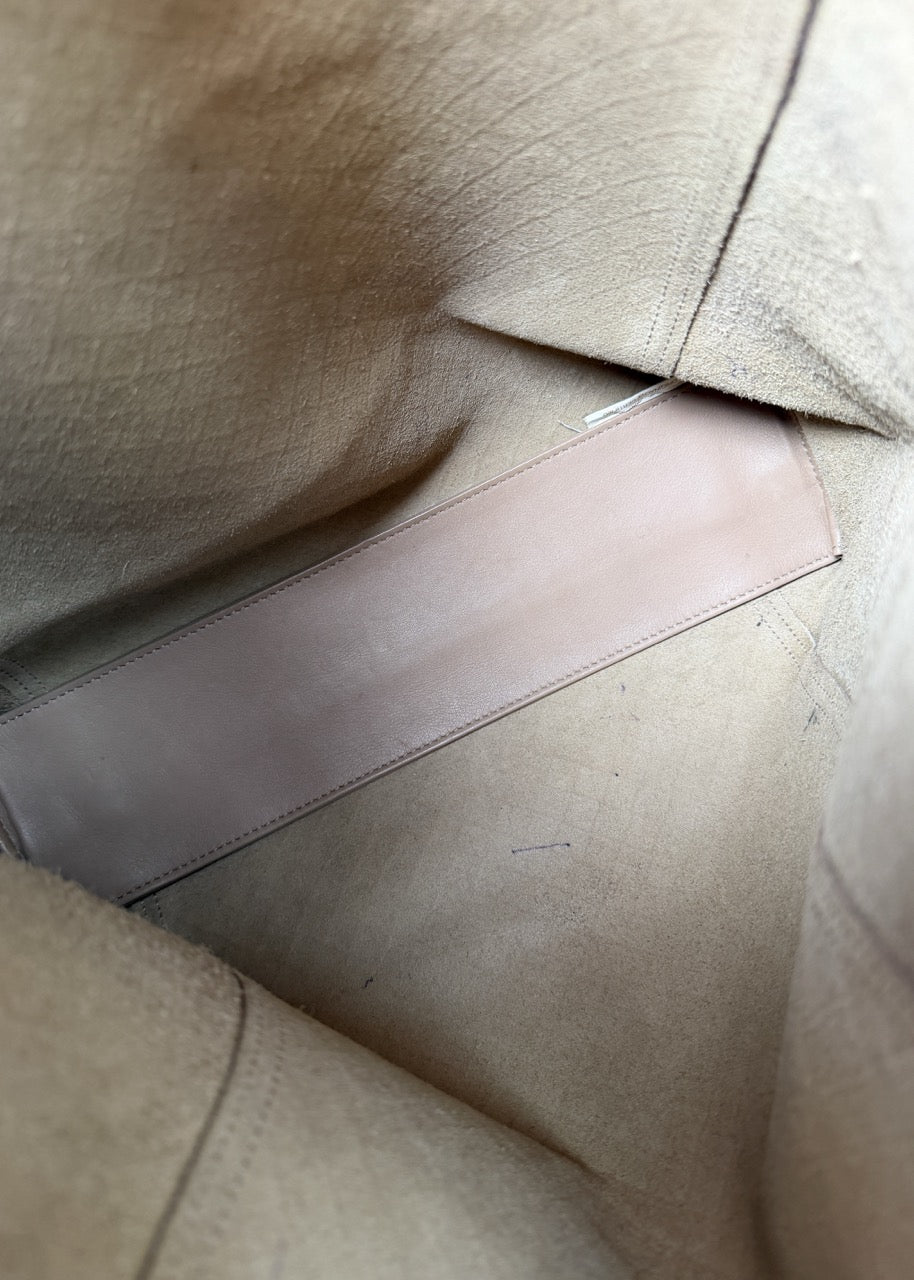 Bottega Veneta Beige Lambskin Shopper