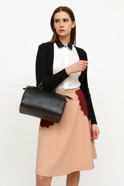 Louis Vuitton Speedy Epi Black 25