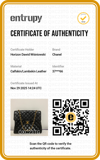 Chanel Vintage XL Lamb Single Chain 24K