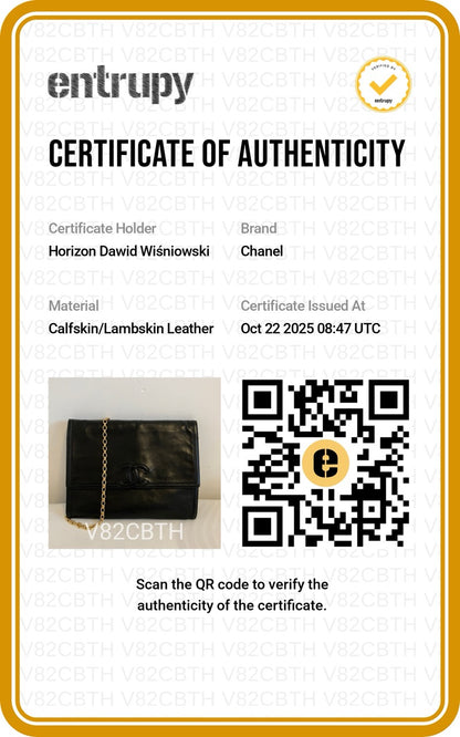 Chanel Vintage Lambskin Clutch Bag