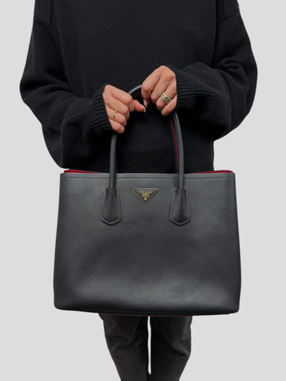 Prada Saffiano Cuir Double tote bag