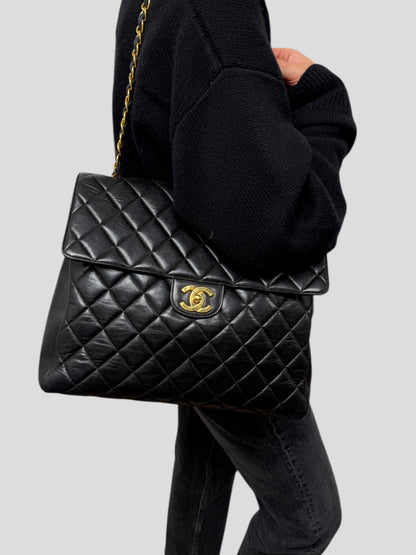 Chanel Vintage XL Lamb Single Chain 24K