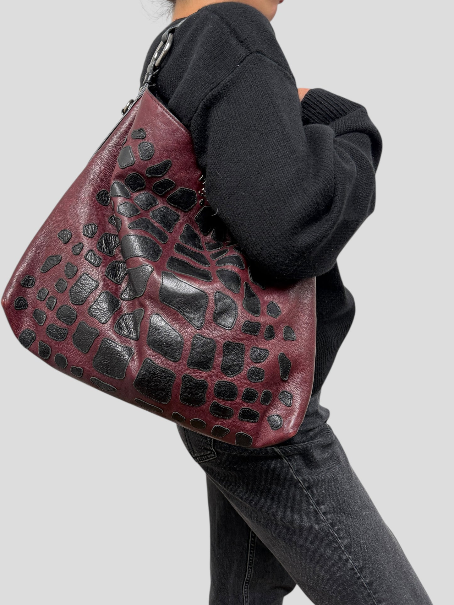 Prada Glace Calf Hobo