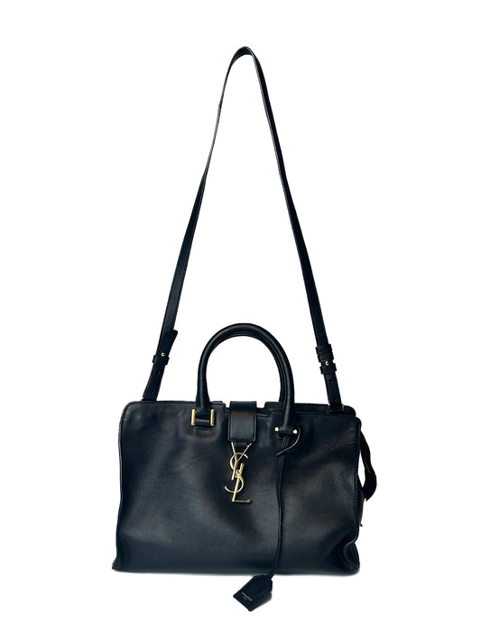 Saint Laurent Black Small Monogram Cabas