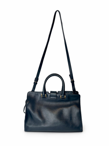 Saint Laurent Black Small Monogram Cabas