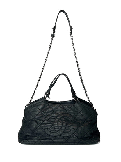 Chanel Black Leather Iridescent Sea