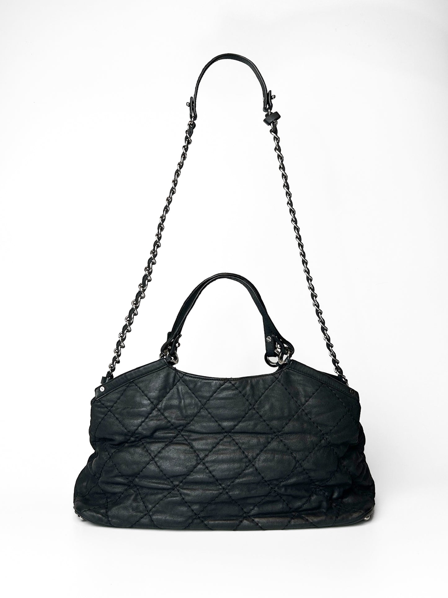 Chanel Black Leather Iridescent Sea