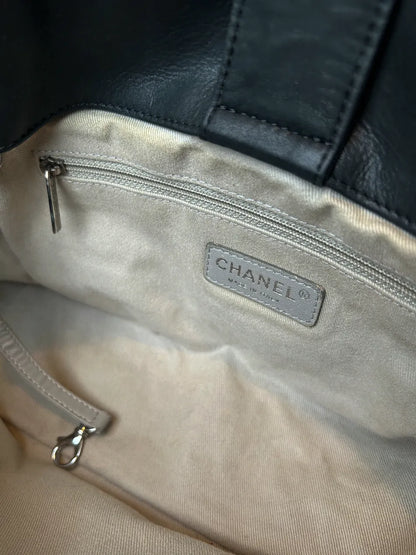 Chanel Black Leather Iridescent Sea